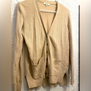 Madewell tan cardigan